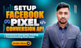 setup meta pixel, fix facebook capi, server  side tracking by GTM