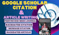 do backdated citation google scholar citation article writing and publishing