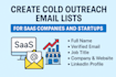 build cold outreach lead list of verified saas buyers