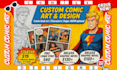 2d comic art, comic book, graphics novel, comic artist, comic page illustration