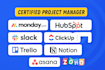 setup project management using monday CRM, trello, asana gantt chart ms project