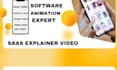 create software saas explainer videos, saas videos, saas demo, app, web promo