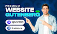 redesign your website using kadence blocks pro, gutenberg, and spectra blocks