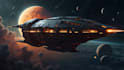 create a sci fi spaceship design