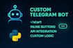 create a simple telegram bot for your business or personal use