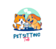 design creative pet sitting dog walking logo