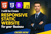 build a world class responsive website using HTML, CSS bootstrap