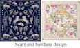 create unique scarf bandana shawl pattern design for you