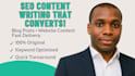 write SEO optimized blog posts and website content that converts