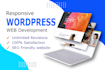 develop professional and responsive wordpress website