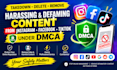 takedown delete remove content post tiktok instagram fb google reddit by dmca
