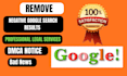 erase damaging google search results, remove negative listings, leaked content
