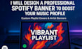 design spotify banner design within 30 minutes