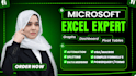 create excel dashboard, pivot tables, vlookup, graphs, and data visualization