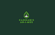 make weed, cbd cannabis logo desaign illustration