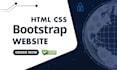 design custom HTML CSS bootstrap website