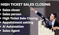 high ticket sales closer deal closing sales rep cold calling lead sales agent