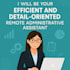 be your efficient and detail oriented remote administrative assistant