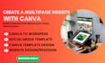 build canva website design, canva template, migratre canva to wix wordpress ghl