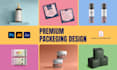 design premium packaging, box and label design