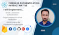 do user authentication in react native using firebase, supabase and rest apis
