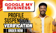 setup reinstate suspended google my business profile gmb profile verification