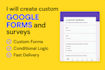 create custom google forms and surveys instantly