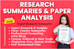 research summary analysis, case study insights, literature review analysis