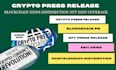 write crypto press release blockchain news distribution nft defi coverage