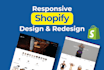 design and redesign shopify ecommerce website