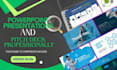 design canva, powerpoint presentation and pitch deck professionally