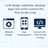 design websites, develop apps and write custom afl pine script code