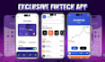 build fintech app crypto wallet app wallet app loan app ui UX design neobank app