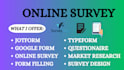 create online survey form quiz survey using jotform  google form