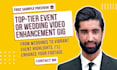 upscale, denoise, sharpen, enhance, wedding or event videos with topaz video ai