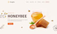 design highly profitable honey shopify beekeeping store organic food website