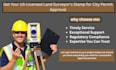 do US licensed land surveyor stamp for city permit approval