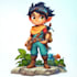 draw 2d game character illustration