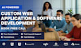 develop web application, business platform software, app and will integrate ai