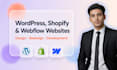 design, redesign or develop a wordpress, shopify or webflow website