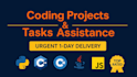 review, do coding assigned tasks and projects in python, cpp, c, java, rust