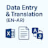 data entry and accounting, translation