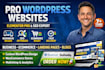 design a professional wordpress website for small business on elementor pro