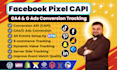 setup meta facebook pixel conversion api,tiktok,GTM,ga4,google ads tracking fix