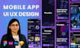 do mobile app UI UX design in figma