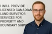 provide licensed canadian land surveyor for property and boundary surveys