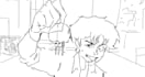 draw 2d line art animation, 2d traditional, 2d hand drawn, anime line art