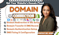 connect domain from godaddy to shopify, squarespace, wix, or fix email dns