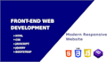 build a modern responsive website using HTML,CSS,bootstrap and javascript
