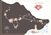 do customized digital watercolor wedding map